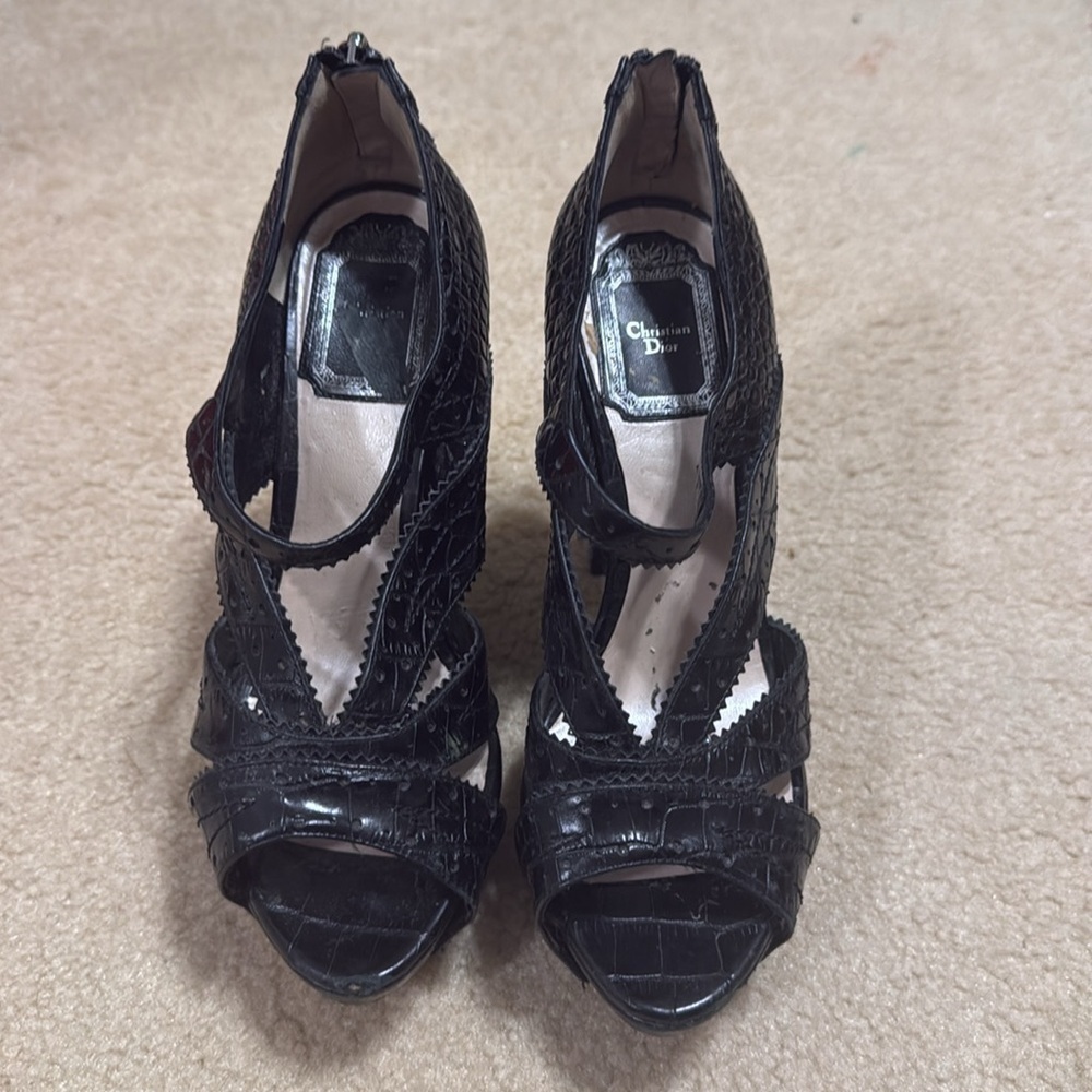 Vintage Christian Dior heels size 36 1/2 - Picture 2 of 9